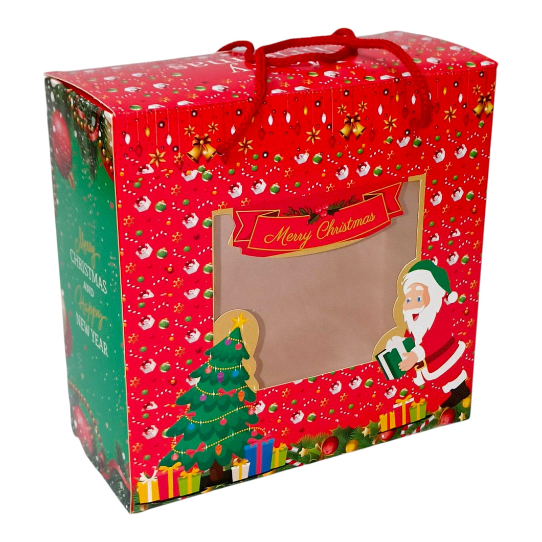 M478 Merry Christmas Medium Trunk Hamper Box with Dori Handle | 8*8*3.5 inches