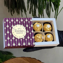 Load image into Gallery viewer, M994 4 Cavity Purple Foilage Golden Embossed Chocolate Box  | Candle

