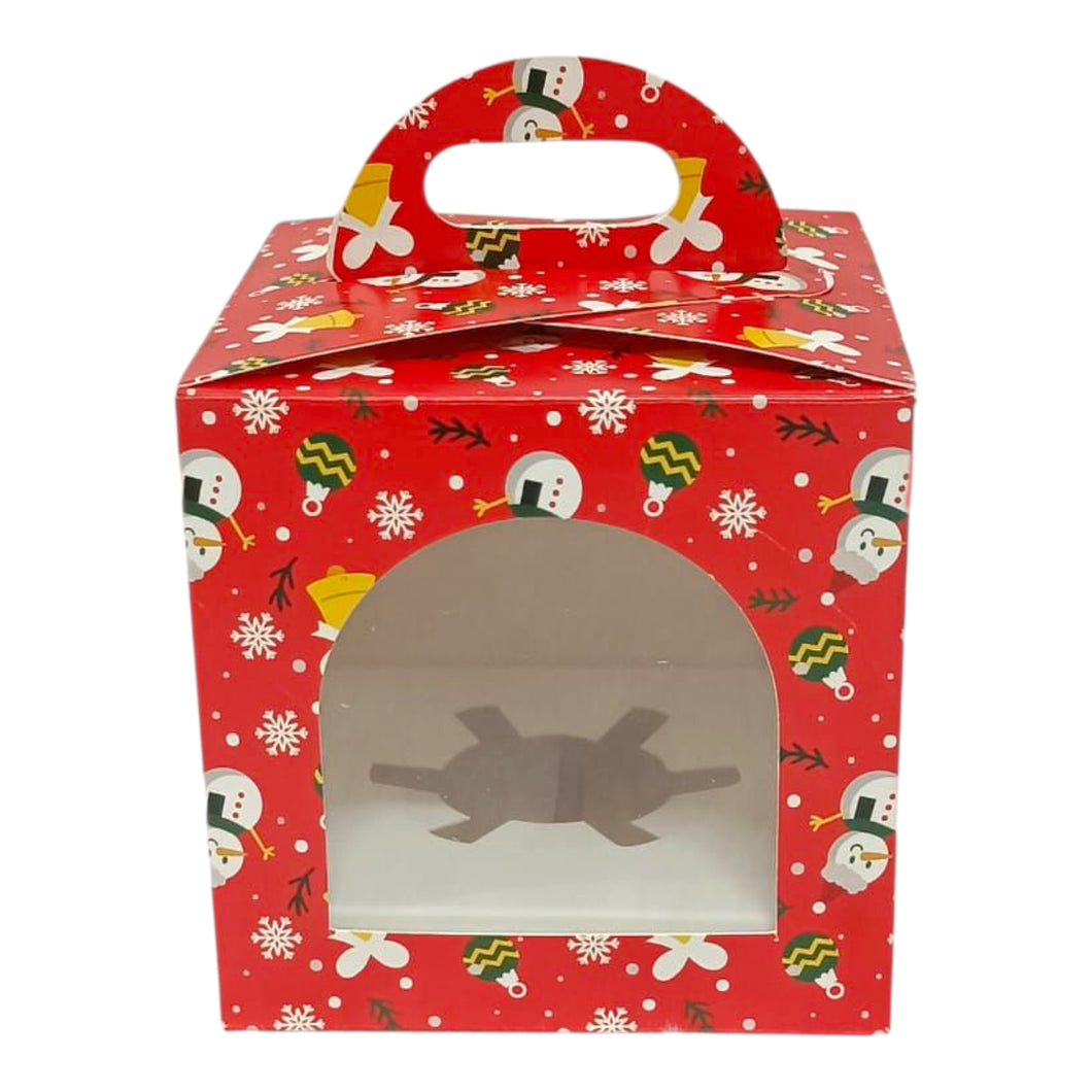 M458 Merry Christmas Red Single Jar | Cupcake Box
