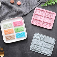 Load image into Gallery viewer, S614 Love Pattern Bar Silicone Chocolate Mould
