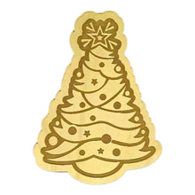 Load image into Gallery viewer, B401 Merry Christmas Tree Golden Acrylic Cutout
