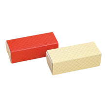 Load image into Gallery viewer, M803 Red &amp; Yellow Lattice Print 3 Cavity Chocolate Box | Candles | Macarons | Random Color
