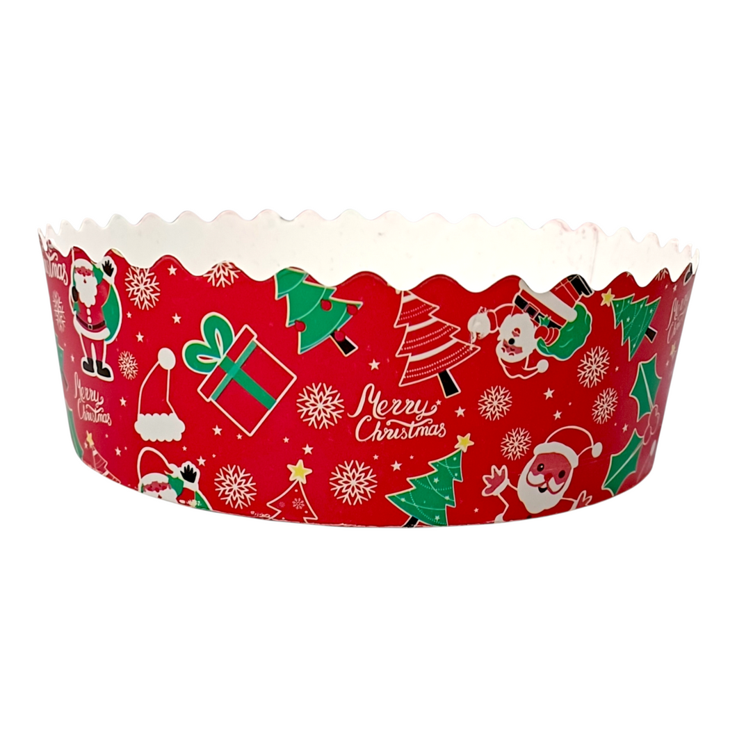 K405 Merry Christmas 500 g | Half Kg Designer Round Bake & Serve