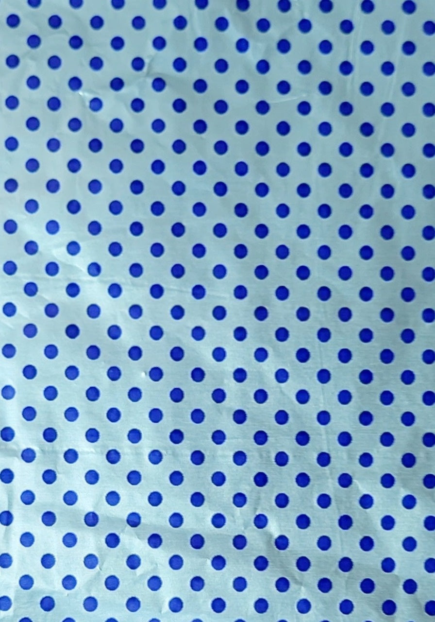 T49 Blue & Dark Blue Dots Large Wrapping Paper