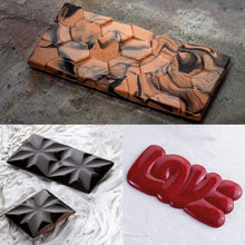 Load image into Gallery viewer, S614 Love Pattern Bar Silicone Chocolate Mould
