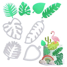 Load image into Gallery viewer, Tropical Leaves 4 Piece Plunger Cutter Set for Fondant | Cookies | Clay
