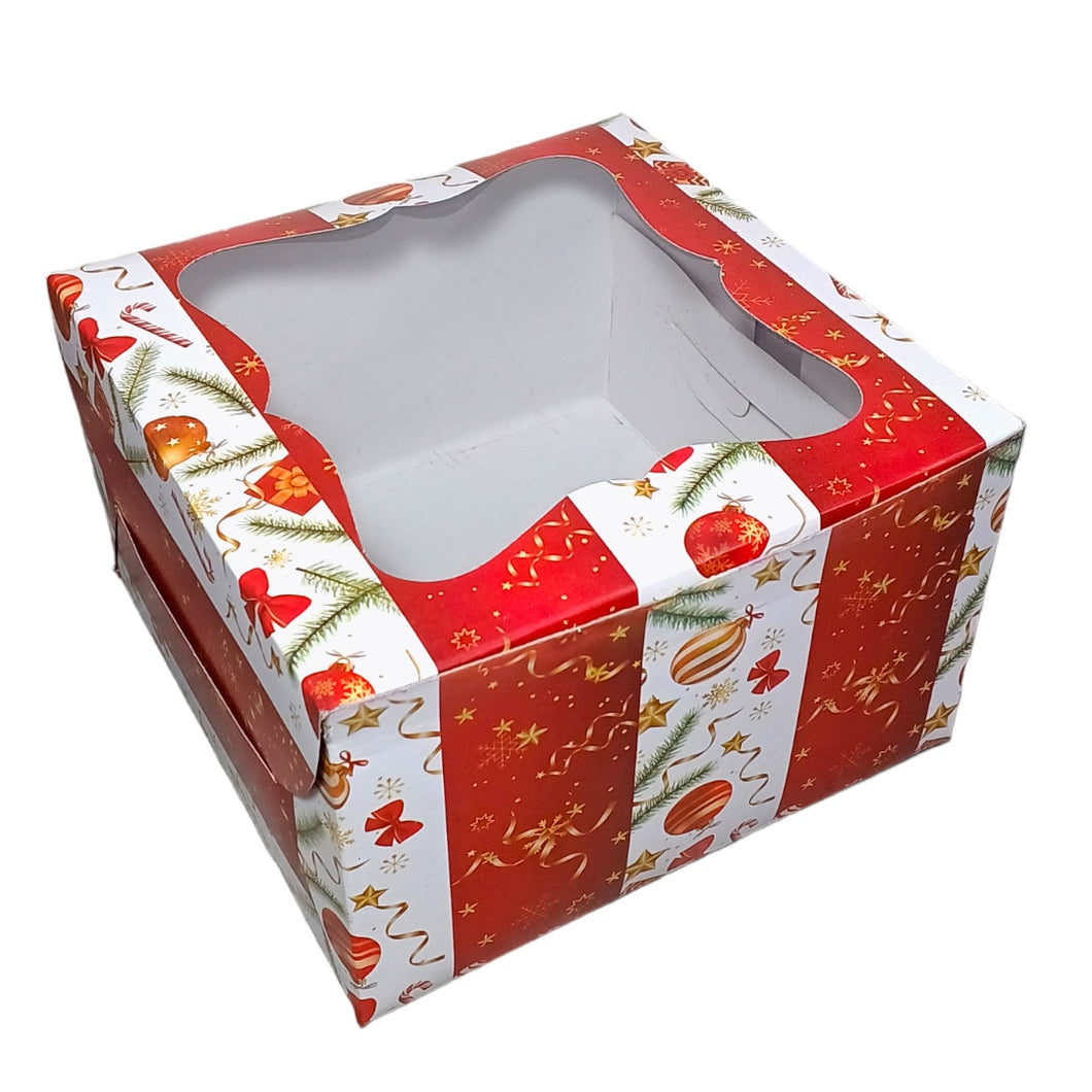 M412 Merry Christmas Red Carnival Half Kg Box: 8*8*5 inches