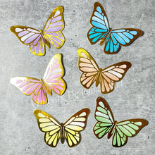 Load image into Gallery viewer, A5 Embossed Multi Color Paper Butterfly 10 Pieces Pack
