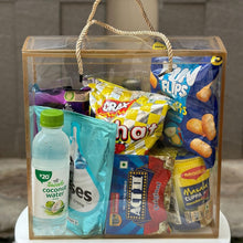 Load image into Gallery viewer, M935 Transparent Hamper Bag with Lace Handle | 10*10*4 inches | Random Color
