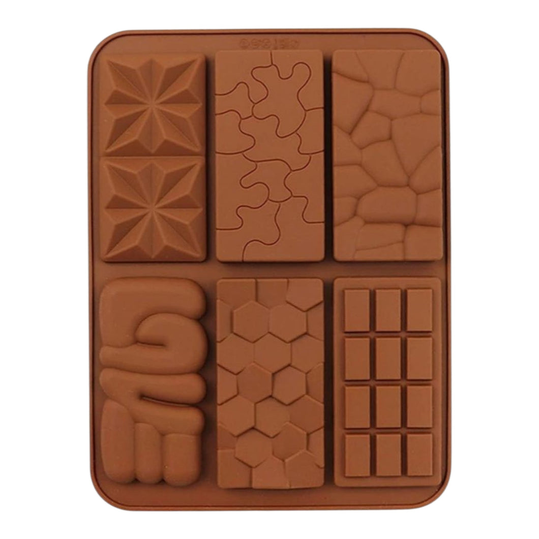 S614 Love Pattern Bar Silicone Chocolate Mould