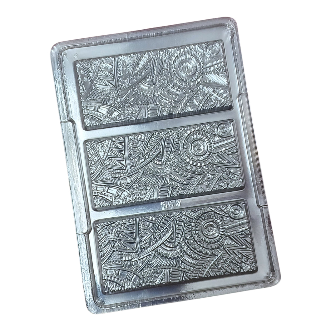 P43 Aztec Designer Medium Chocolate Bar PVC Chocolate Mould