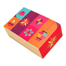 Load image into Gallery viewer, M316 Happy Diwali Joyous 2 Cavity Chocolate Box | Candles | Macarons
