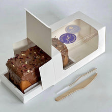 Load image into Gallery viewer, M922 White Loaf Cake Box with Insert Tray
