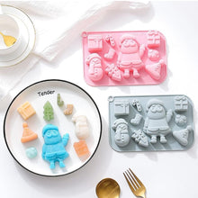 Load image into Gallery viewer, S410 Merry Christmas Holly Jolly Silicone Chocolate Mould | Candles | Soap | Jelly
