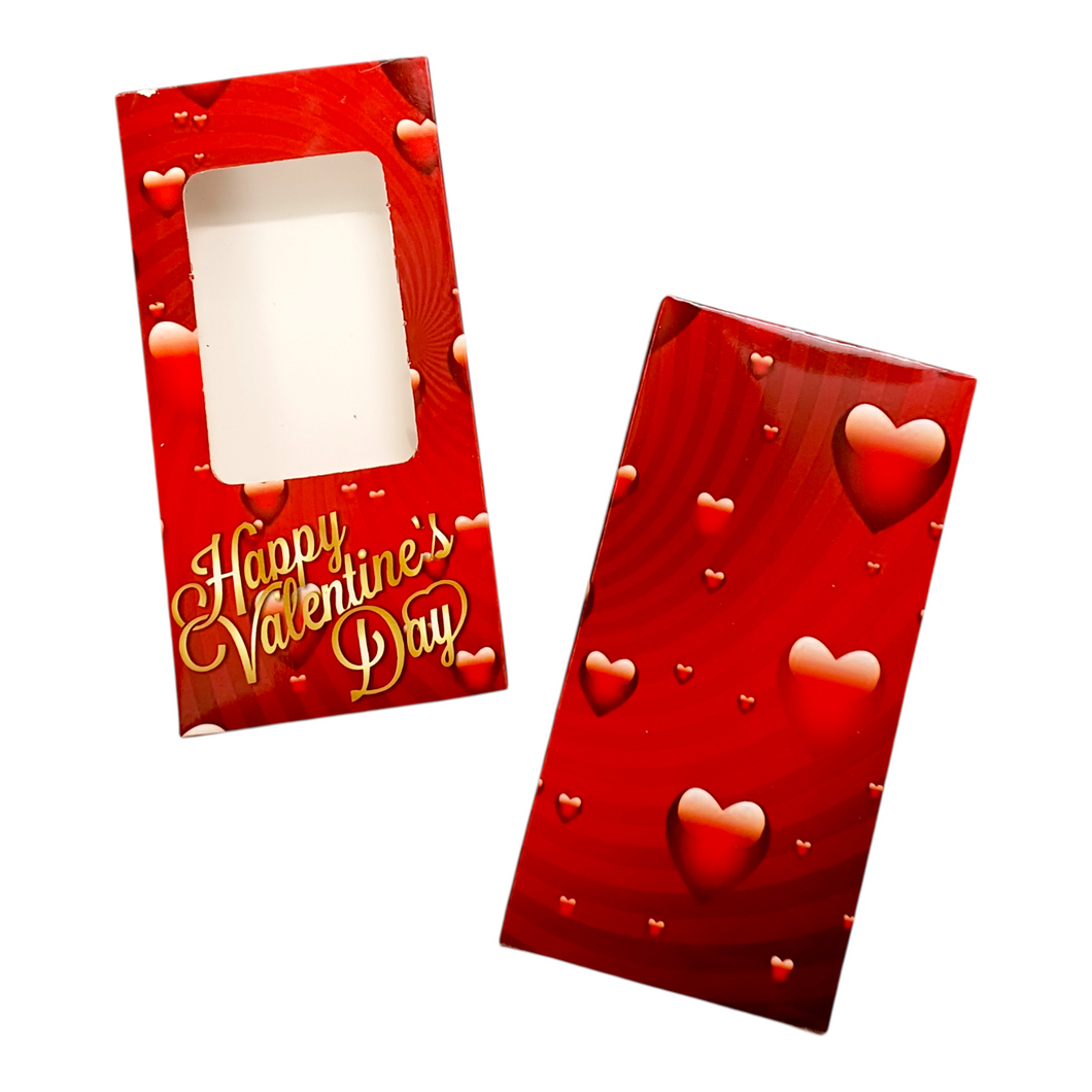 M600 Happy Valentine's Day Red Medium Chocolate Bar Box
