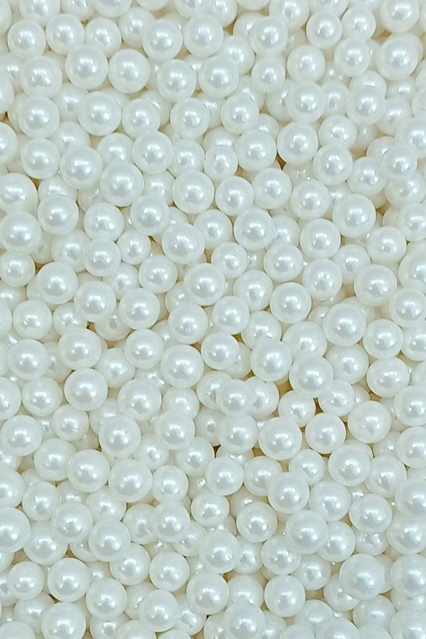 R33 White Pearls 2 mm Sprinkles