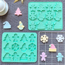 Load image into Gallery viewer, S405 Merry Christmas Winter Wonderland Silicone Chocolate Mould | Candles | Soap | Jelly
