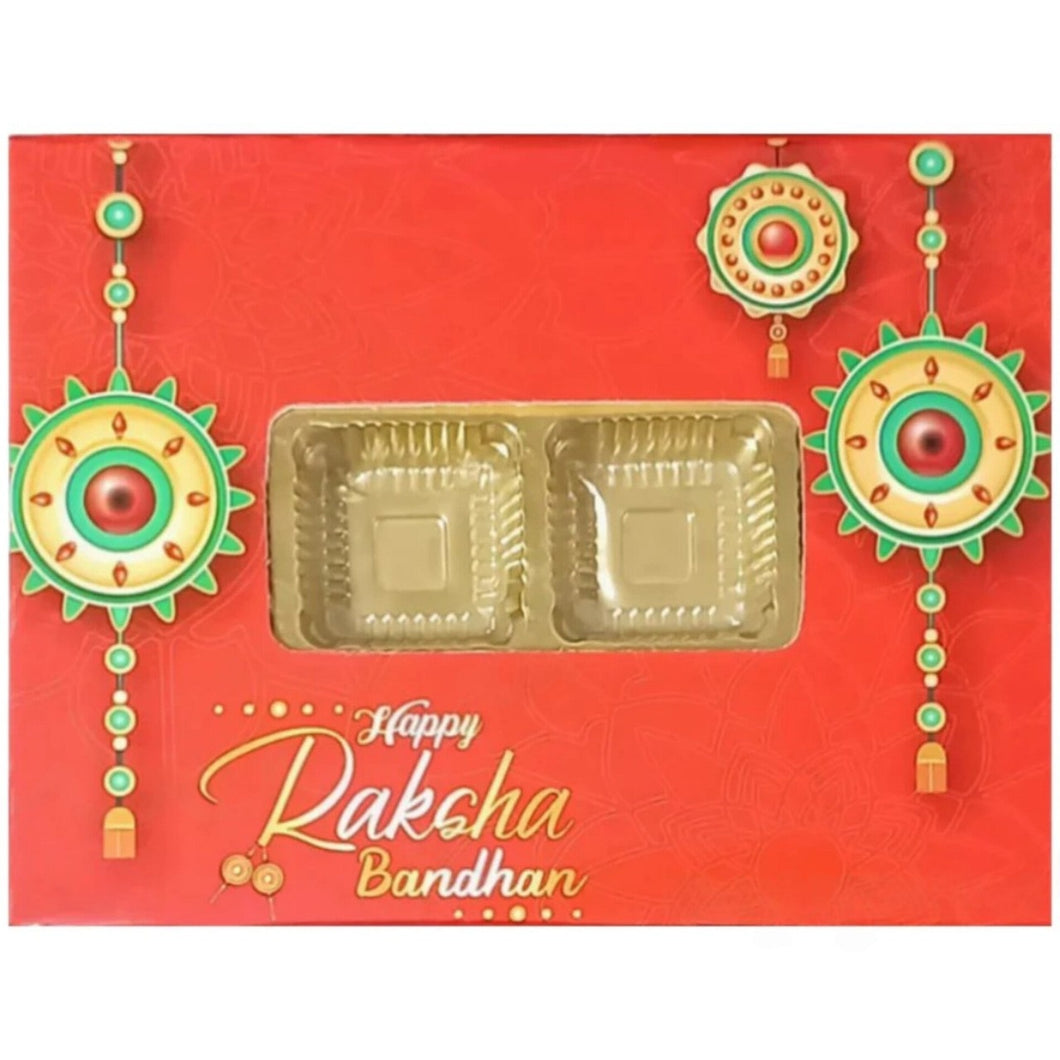 M506 12 Cavity Happy Rakhi Red Chocolate Box