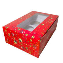 Load image into Gallery viewer, M431 6 Cupcake Merry Christmas Red Box

