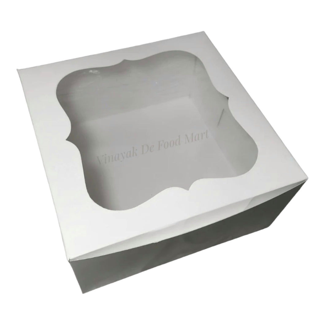 M123 1 Kg White Cake Box: 10*10*5 inches
