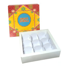 Load image into Gallery viewer, M368 Happy Diwali 9 Cavity Sacred Red Chocolate Box
