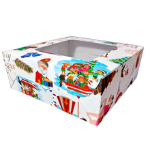Load image into Gallery viewer, M413 Merry Christmas Half Kg Dry Cake Box | 8*8*3 inches
