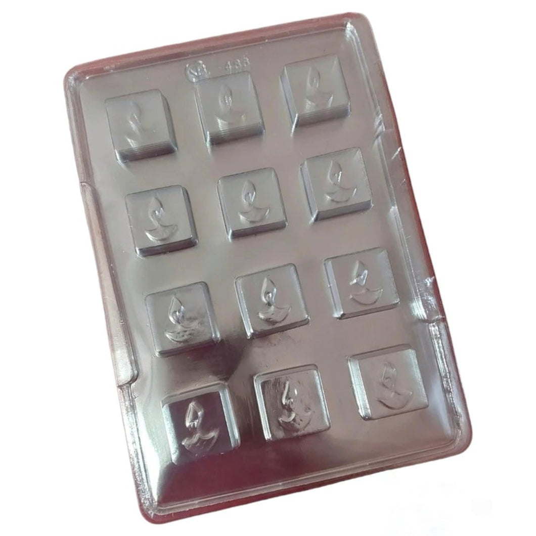 P303 Diwali Square PVC Chocolate Mould