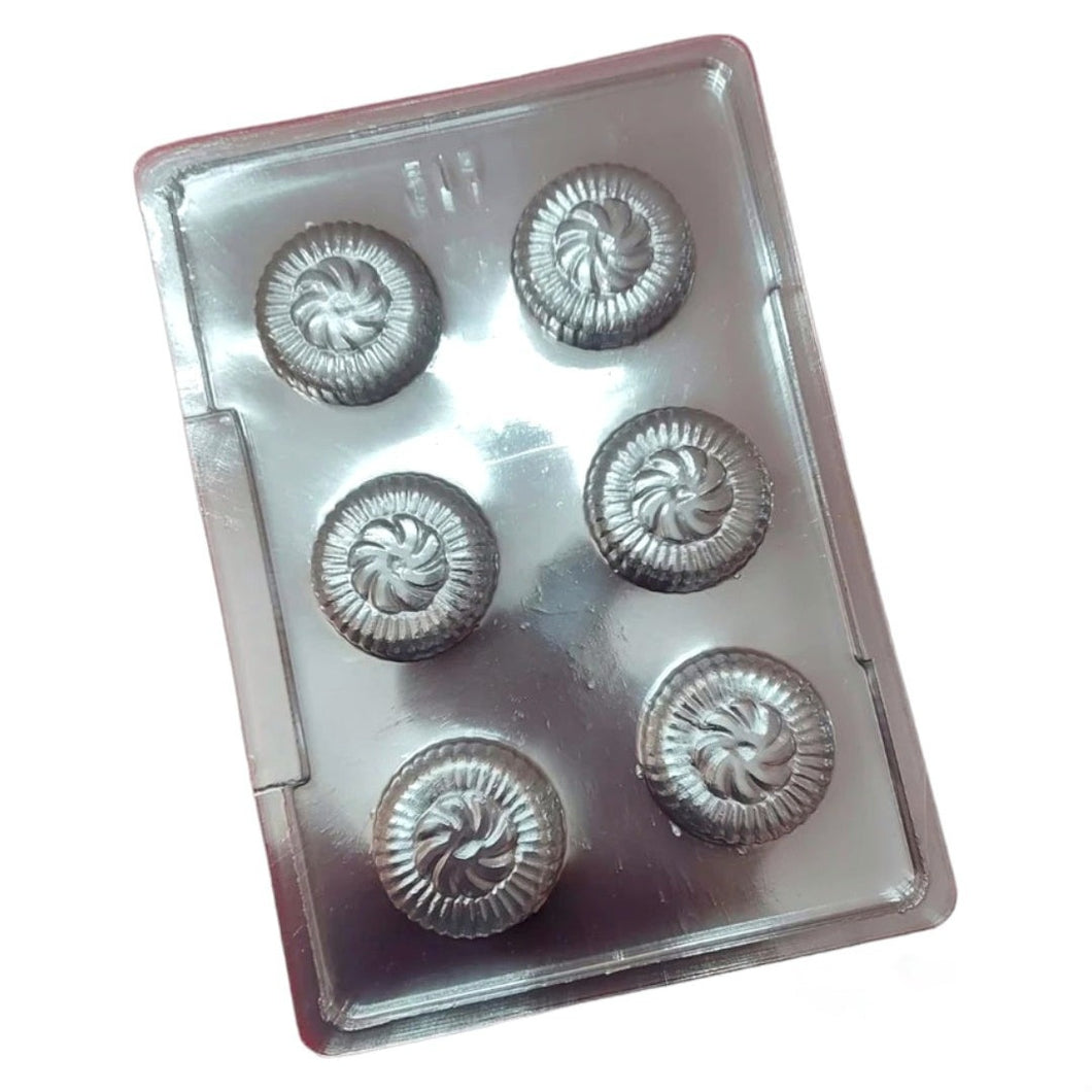 P48 Big Chakri Oreo Biscuit PVC Chocolate Mould