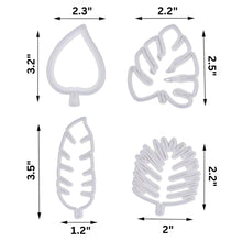 Load image into Gallery viewer, Tropical Leaves 4 Piece Plunger Cutter Set for Fondant | Cookies | Clay
