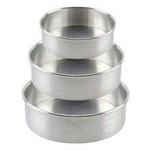 Load image into Gallery viewer, Aluminium Round Cake Tins (2 In Height)
