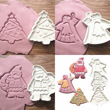 Load image into Gallery viewer, Z402 Merry Christmas 3 Piece Plunger Set for Fondant | Cookie | Clay
