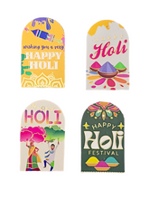 Load image into Gallery viewer, A13 Happy Holi Golden Embossed Tags
