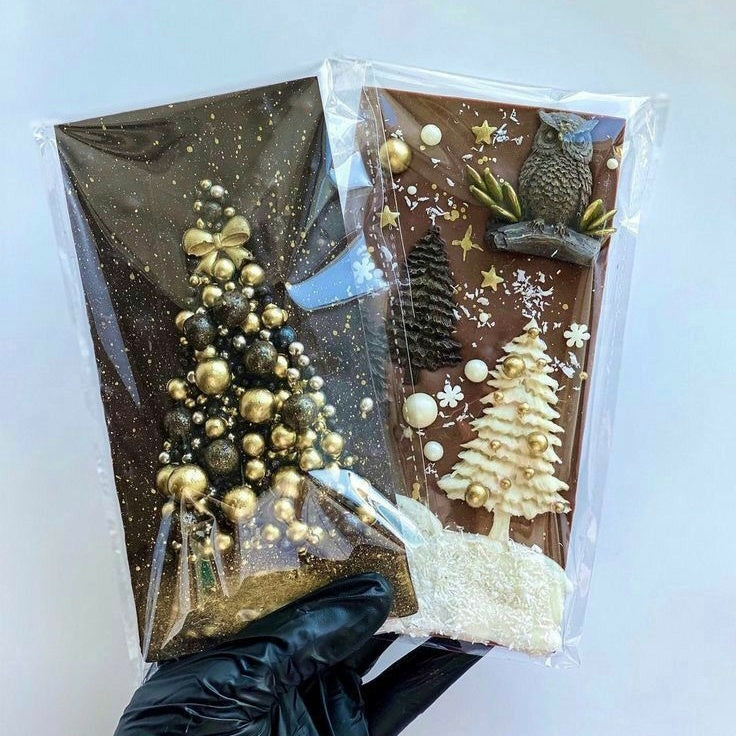 M204 Transparent Self Adhesive BOPP Plastic Bags for Large Size Chocolate Bar 500 Pieces Pack | 8*4 inches