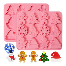 Load image into Gallery viewer, S405 Merry Christmas Winter Wonderland Silicone Chocolate Mould | Candles | Soap | Jelly
