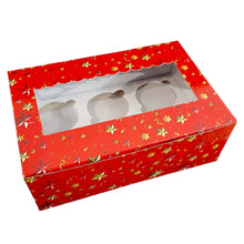 Load image into Gallery viewer, M431 6 Cupcake Merry Christmas Red Box
