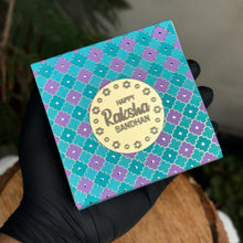 Load image into Gallery viewer, M995 4 Cavity Turquoise Motif Golden Embossed Chocolate Box | Candles
