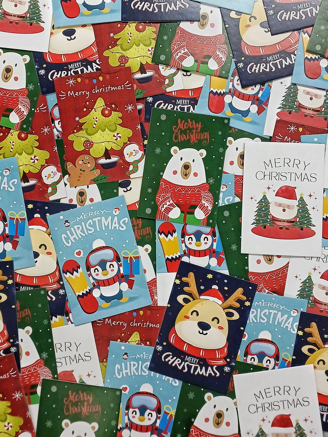 A405 Merry Christmas Aesthetic Large Paper Card Tags