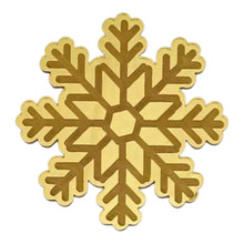 Load image into Gallery viewer, B403 Merry Christmas Snowflake Golden Acrylic Cutout
