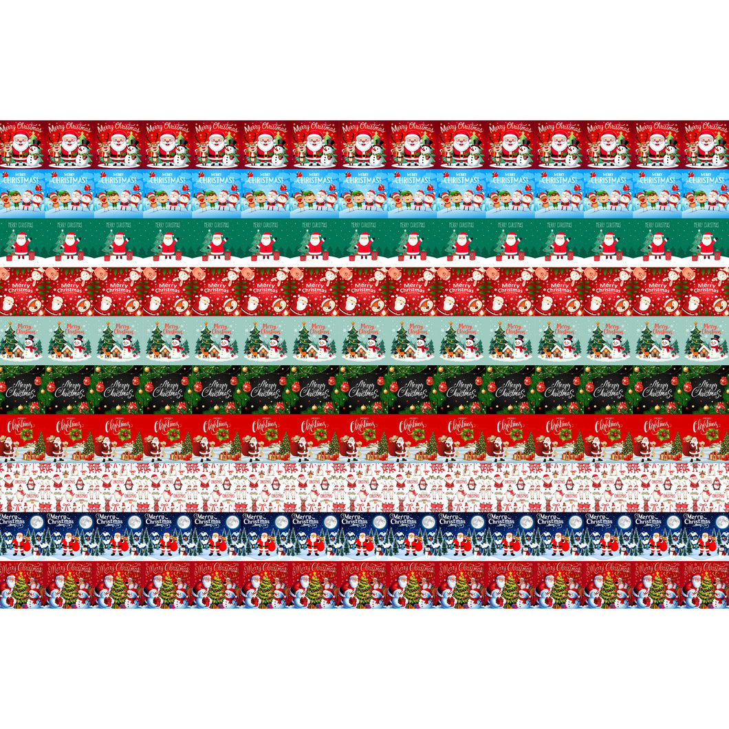 Merry Christmas Chocolate Square Sticker Sheet