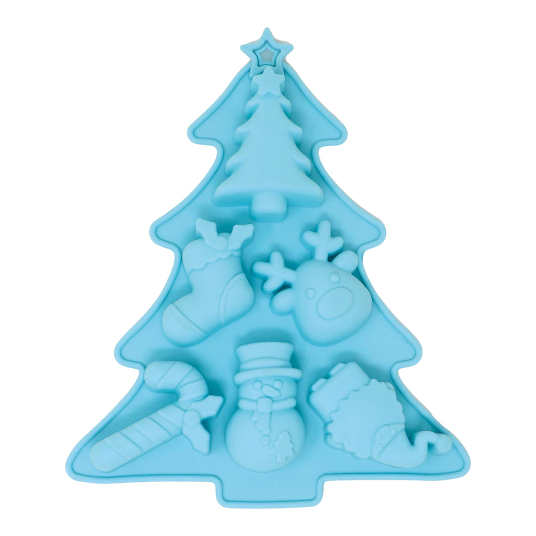S408 Merry Christmas Snowland Surprise Silicone Chocolate Mould | Candles | Soap | Jelly