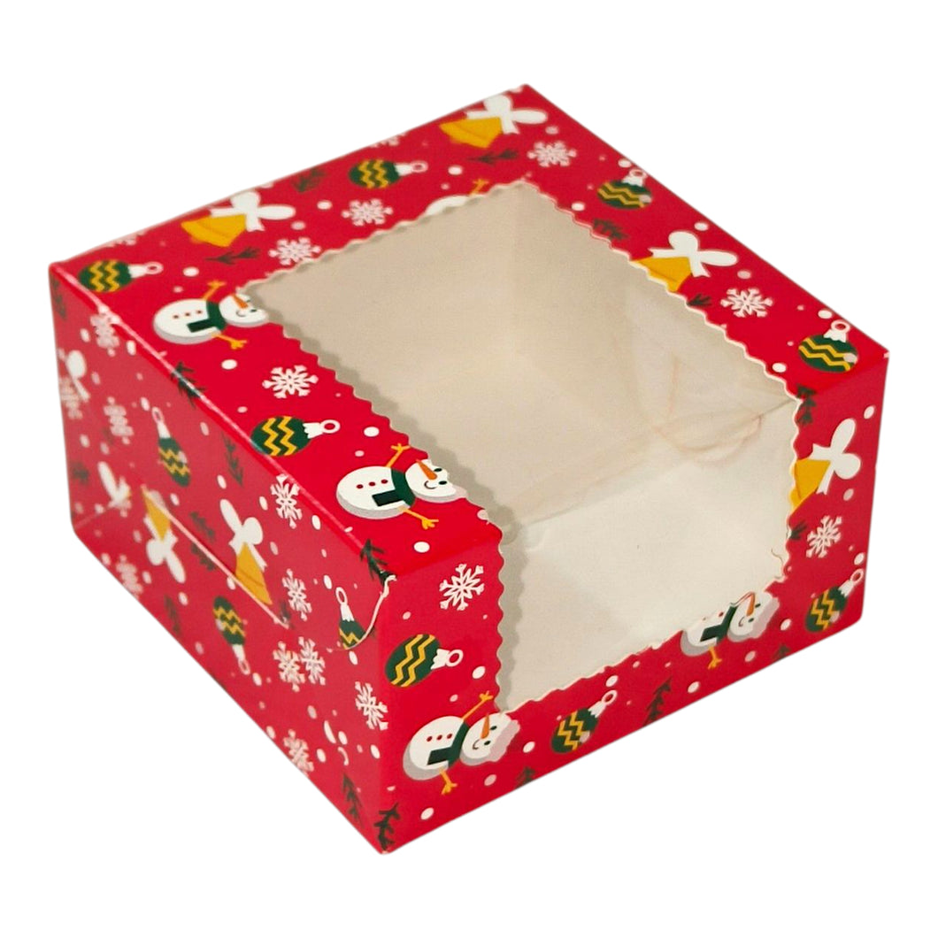 M450 Merry Christmas Red Single Brownie L Window Box | Candles