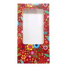 Load image into Gallery viewer, M260 Red Floral Large Chocolate Bar Box
