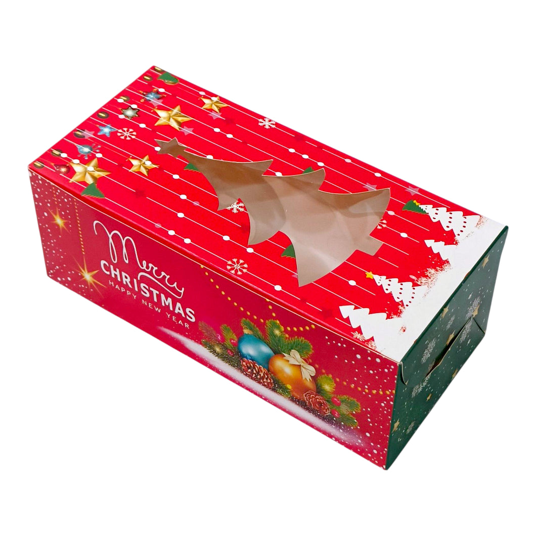 M487 Merry Christmas Red Joy 500 g Loaf Cake Box