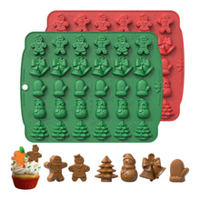 Load image into Gallery viewer, S407 Merry Christmas Mini Delight Silicone Chocolate Mould | Candles | Soap | Jelly
