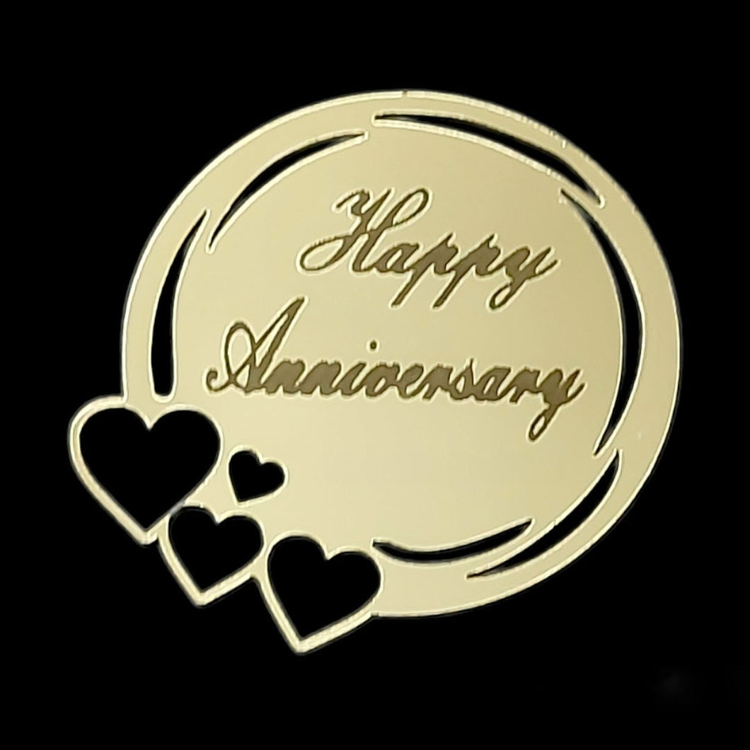 Happy Anniversary Acrylic Charm Coin