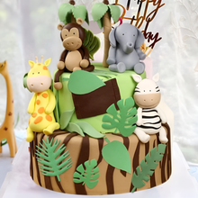Load image into Gallery viewer, Tropical Leaves 4 Piece Plunger Cutter Set for Fondant | Cookies | Clay
