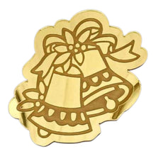 Load image into Gallery viewer, B402 Merry Christmas Bell Golden Acrylic Cutout
