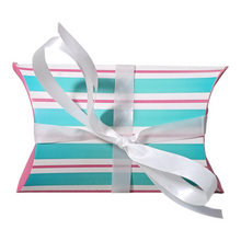 Load image into Gallery viewer, M815 Serene Sky &amp; Rose Pillow Box with Ribbon
