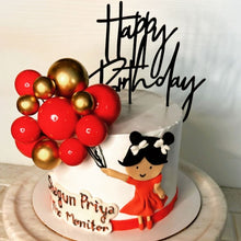 Load image into Gallery viewer, D3 Happy Birthday Signature MDF Cake Topper
