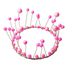 Load image into Gallery viewer, Pink Pearl Crown 5 Inches
